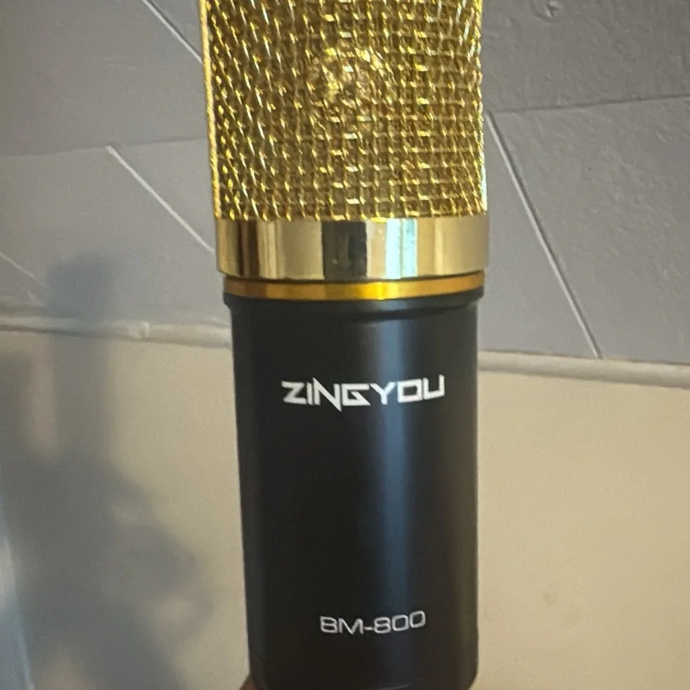 BM-800 Gold and Black Microphone